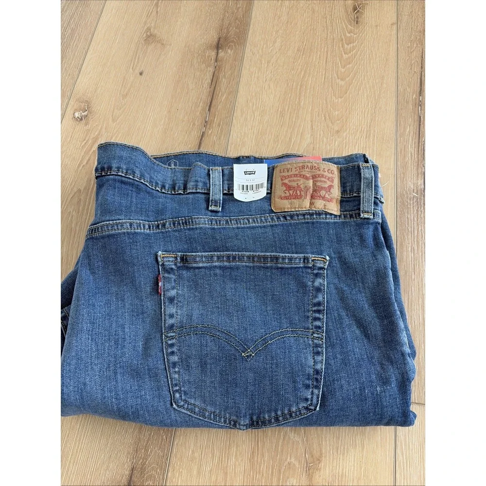 Levis 541 Athletic Fit‎ Tapered Leg Stretch Denim Jeans Men's Size 54 X 32 Big